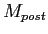 $M_{post}$